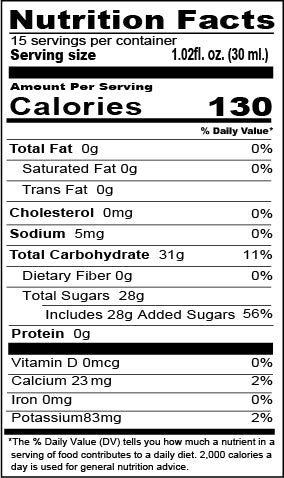 RETAIL SIZE - PREMIUM BLACK SUGAR SYRUP | 600 G
