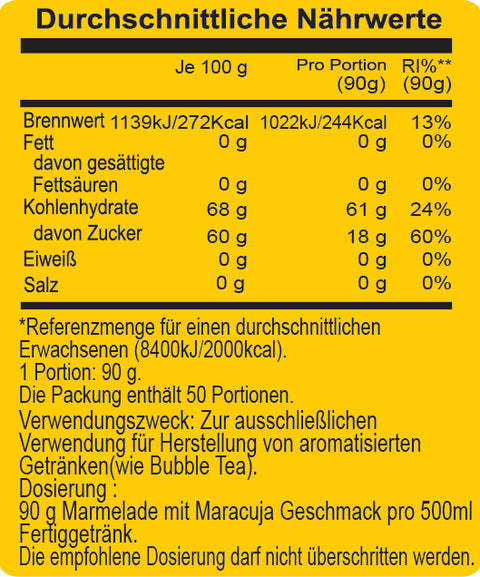 PASSIONSFRUCHTKONFITUME | 4,5KG