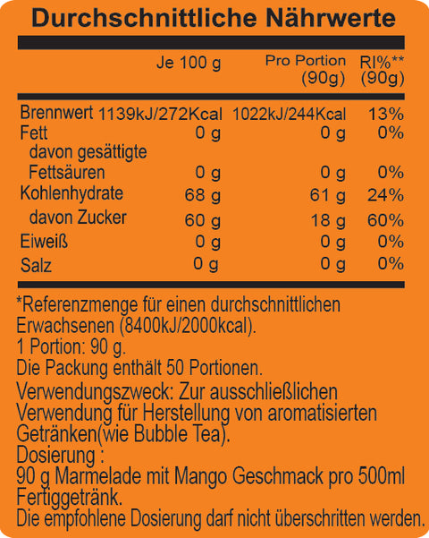 MANGO-KONFITUELLE | 4,5 KG