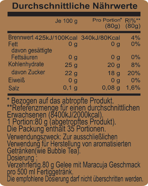 PASSIONSFRUCHT NATAT COCO | 3,85 KG