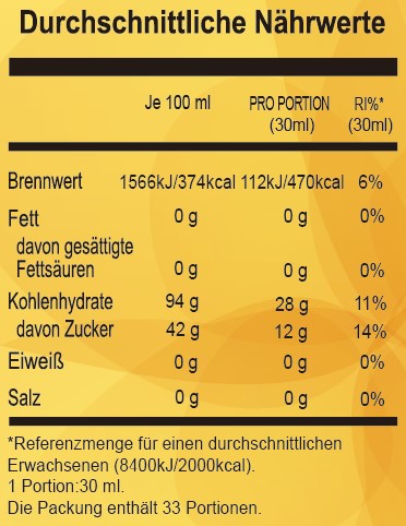 SIROP DE VANILLE | 1,3 KG