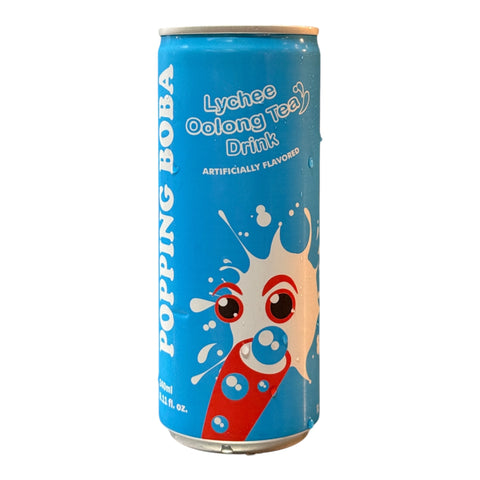 POPPING BOBA DRINK - LYCHEE OOLONG TEA  240ML x 24CANS