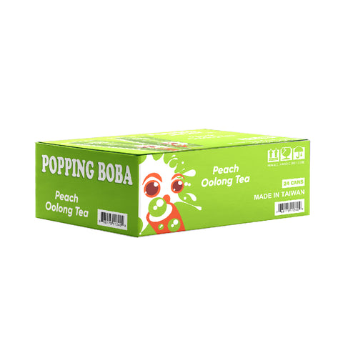 POPPING BOBA DRINK - PEACH OOLONG TEA  240ML x 24CANS
