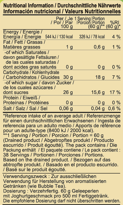 POPPING BOBA – MIEL | 3.2 KG