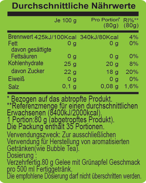 GREEN APPLE NATATE COCO |  3.85 KG