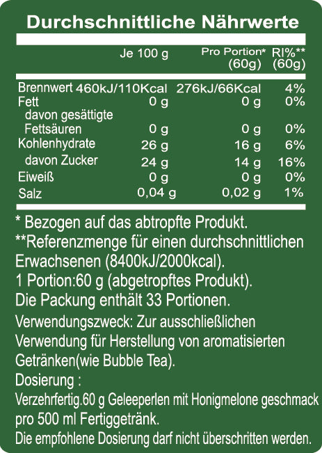 POPPING BOBA - HONEYDEW  | 3.2 KG