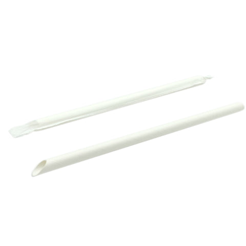 INDIVID. WRAPPED PAPER STRAW 12mm x 21cm  (200PCS*10BAGS)