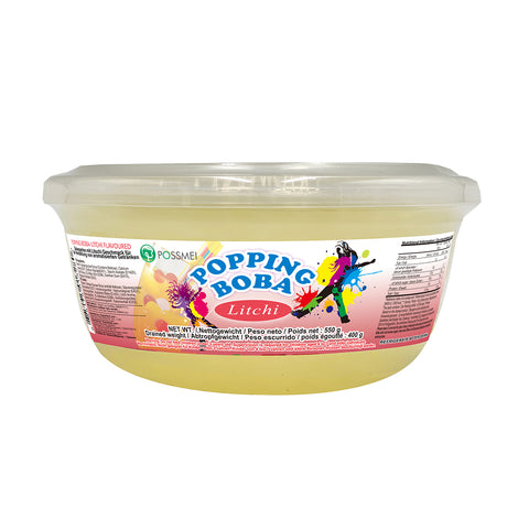 RETAIL SIZE  - POPPING BOBA - LITCHI  | 550G